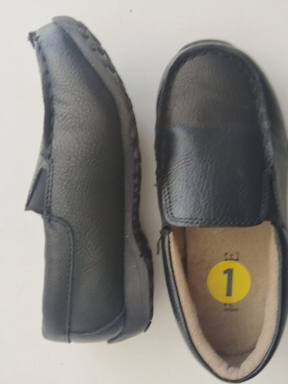 ✨ The Children's Place Boys Black Slip-On Dress Loafers Shoes Size 11
